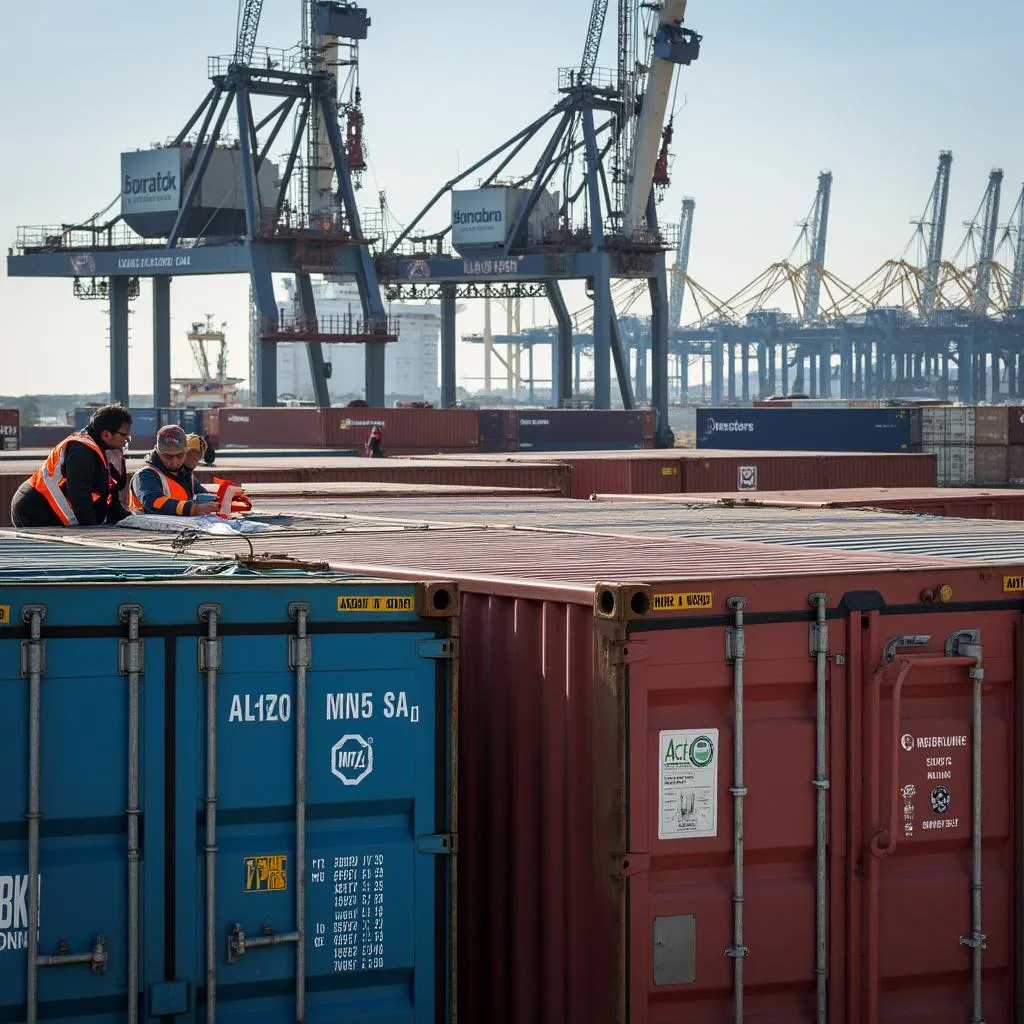 Carga de contenedores para exportación